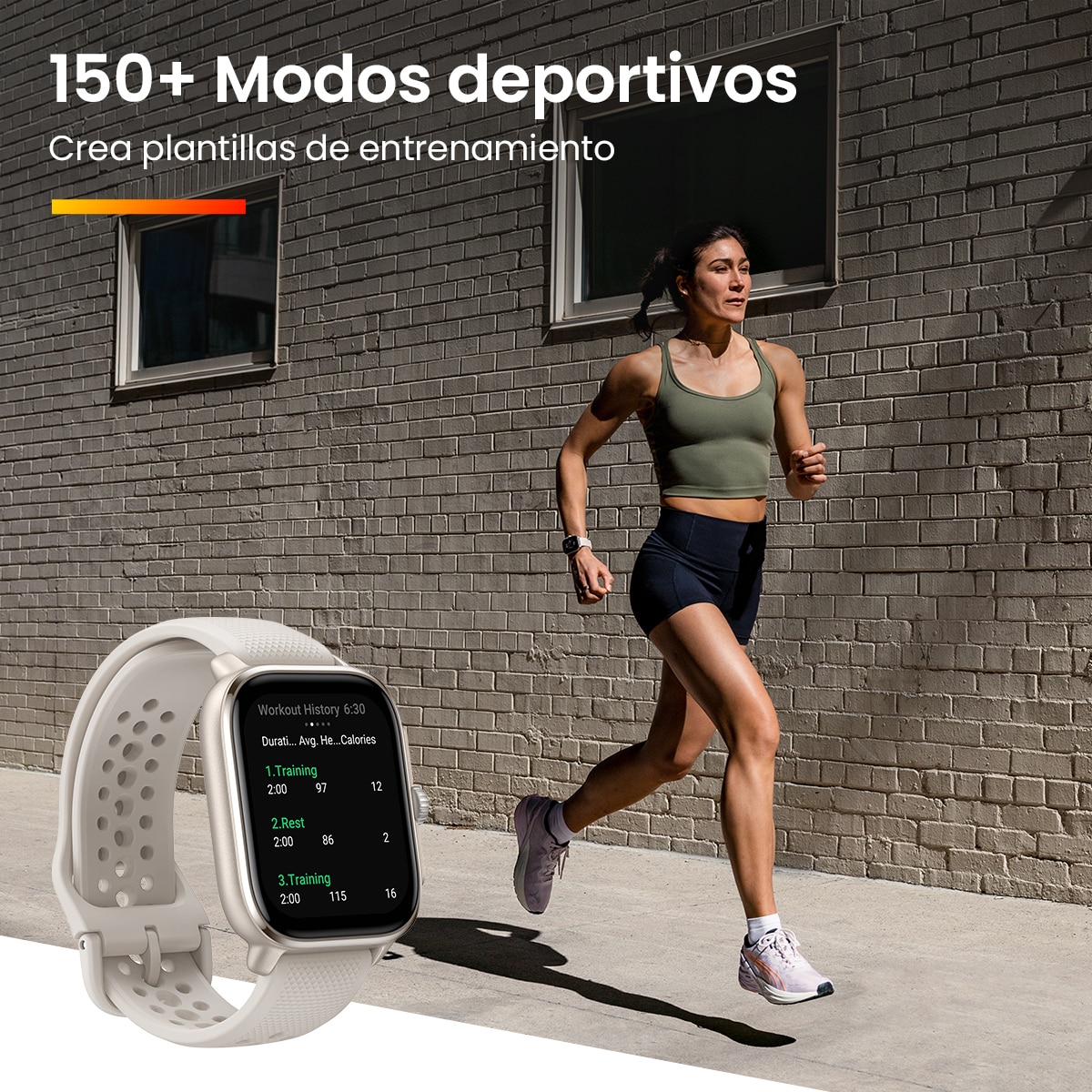Amazfit Cheetah Square Smartwatch Gris cálido-12