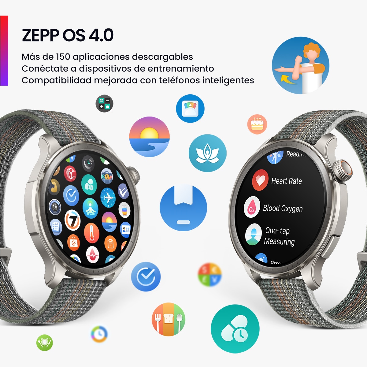 Amazfit Balance Sunset Grey Smartwatch con Modo Carrera Hyrox Gris-9