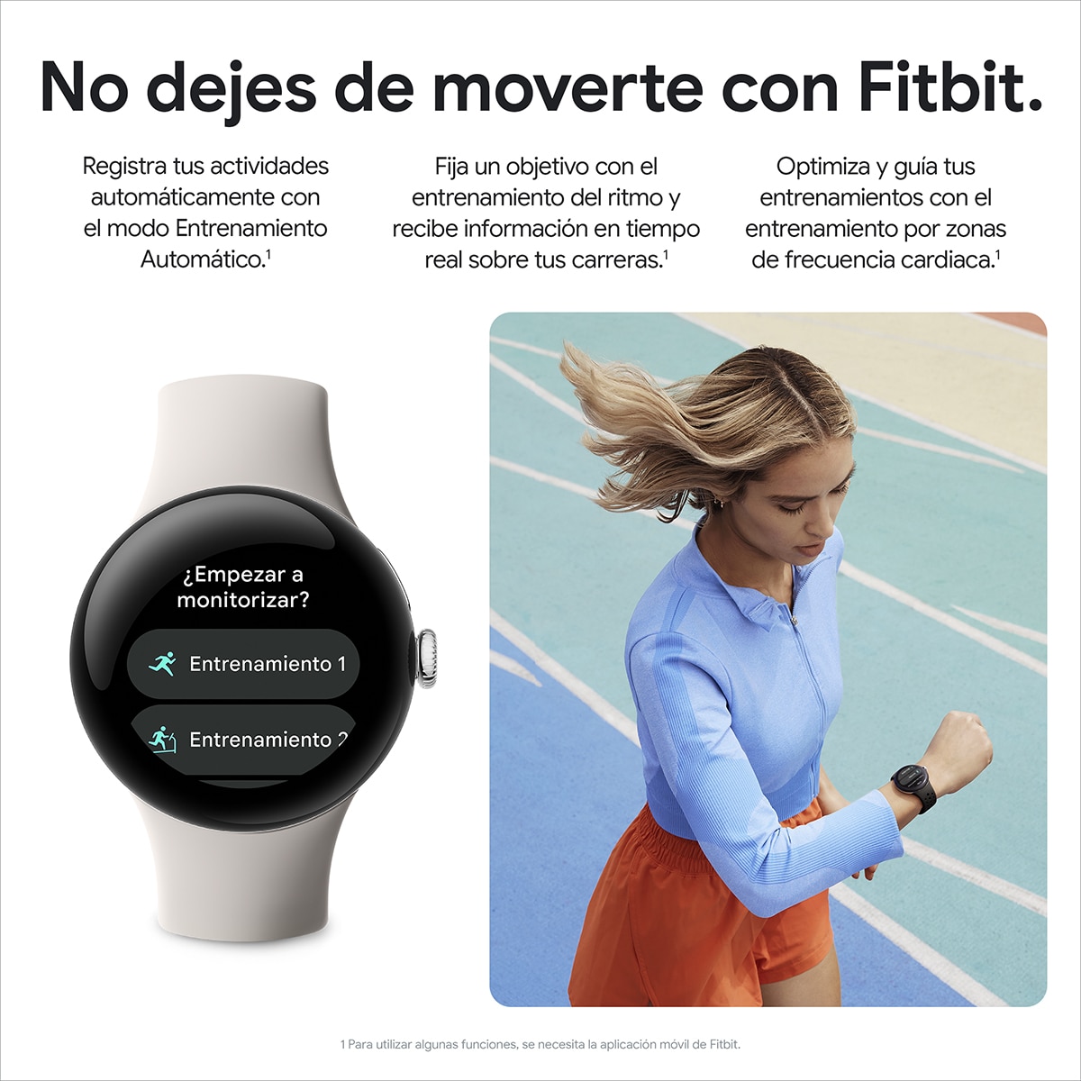 Google Pixel Watch 2 caja de aluminio color negro mate y correa deportiva color obsidiana WiFi, Bluetooth Smartwatch Obsidiana-11