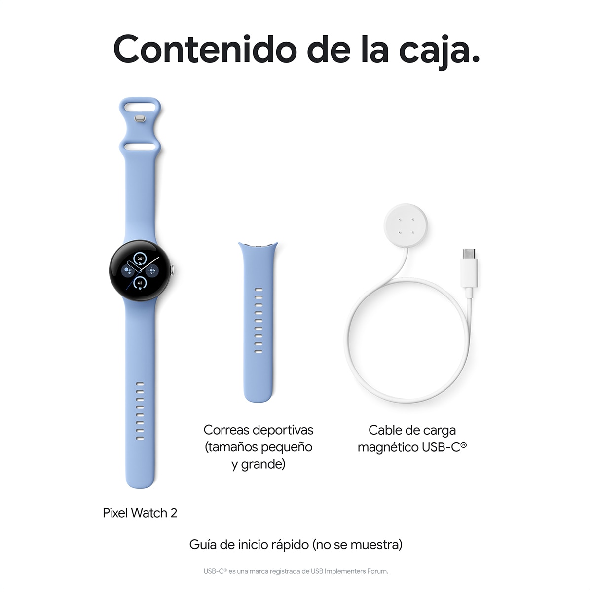 Google Pixel Watch 2 caja de aluminio color negro mate y correa deportiva color obsidiana WiFi, Bluetooth Smartwatch Obsidiana-16