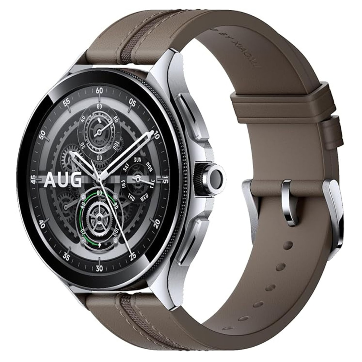 Imagen 0 de Xiaomi Watch 2 Pro 4G LTE Plata con correa de piel marrón Smartwatch