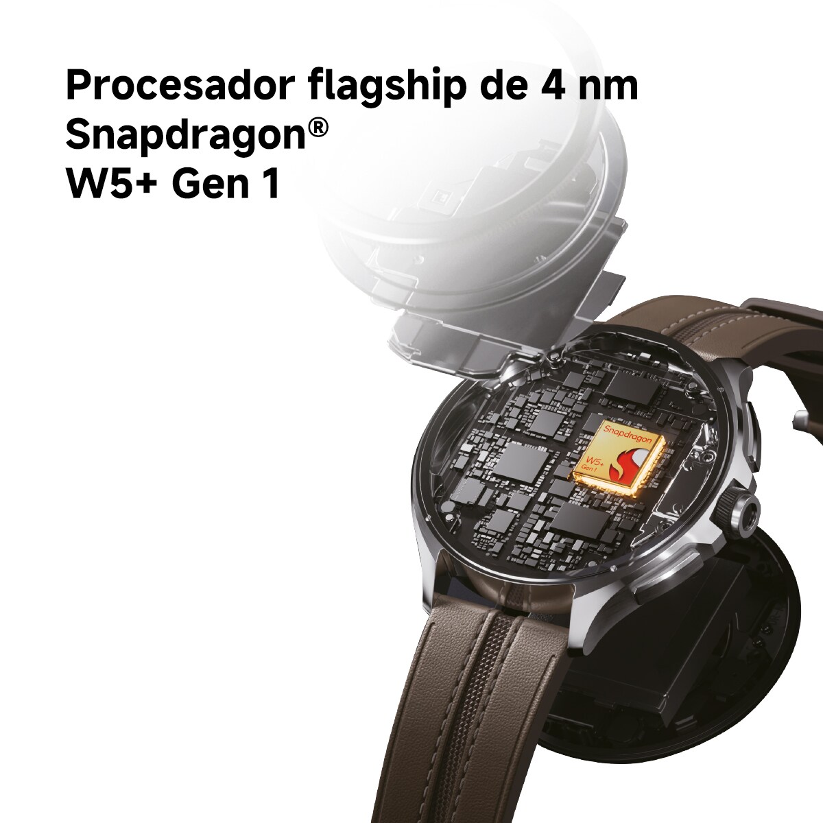 Xiaomi Watch 2 Pro Bluetooth Plata con correa de piel marrón Smartwatch Plata-8