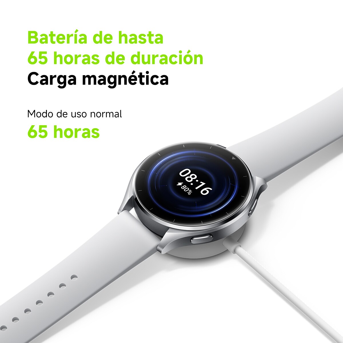 Xiaomi Watch 2 Caja plata y correa gris claro Smartwatch Plata-6