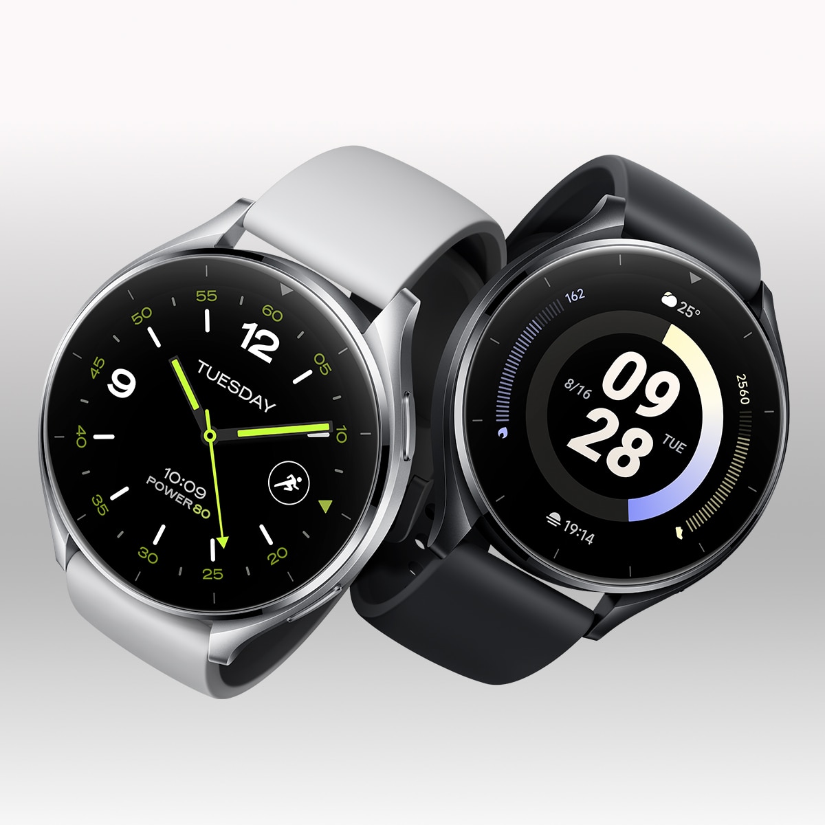 Xiaomi Watch 2 Caja plata y correa gris claro Smartwatch Plata-8