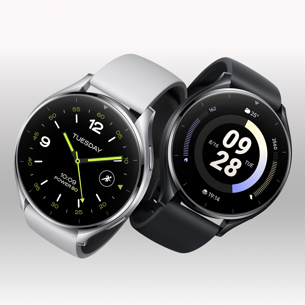 Xiaomi Watch 2 Caja plata y correa gris claro Smartwatch Plata-8