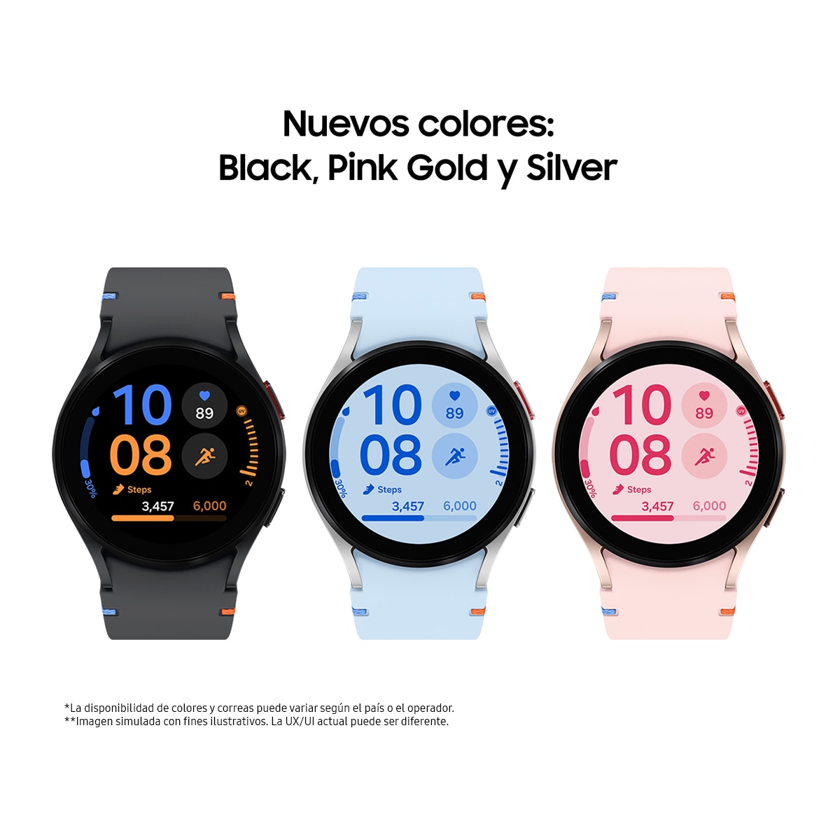 Samsung Galaxy Watch FE Plata Bluetooth Smartwatch Plata Plata-2