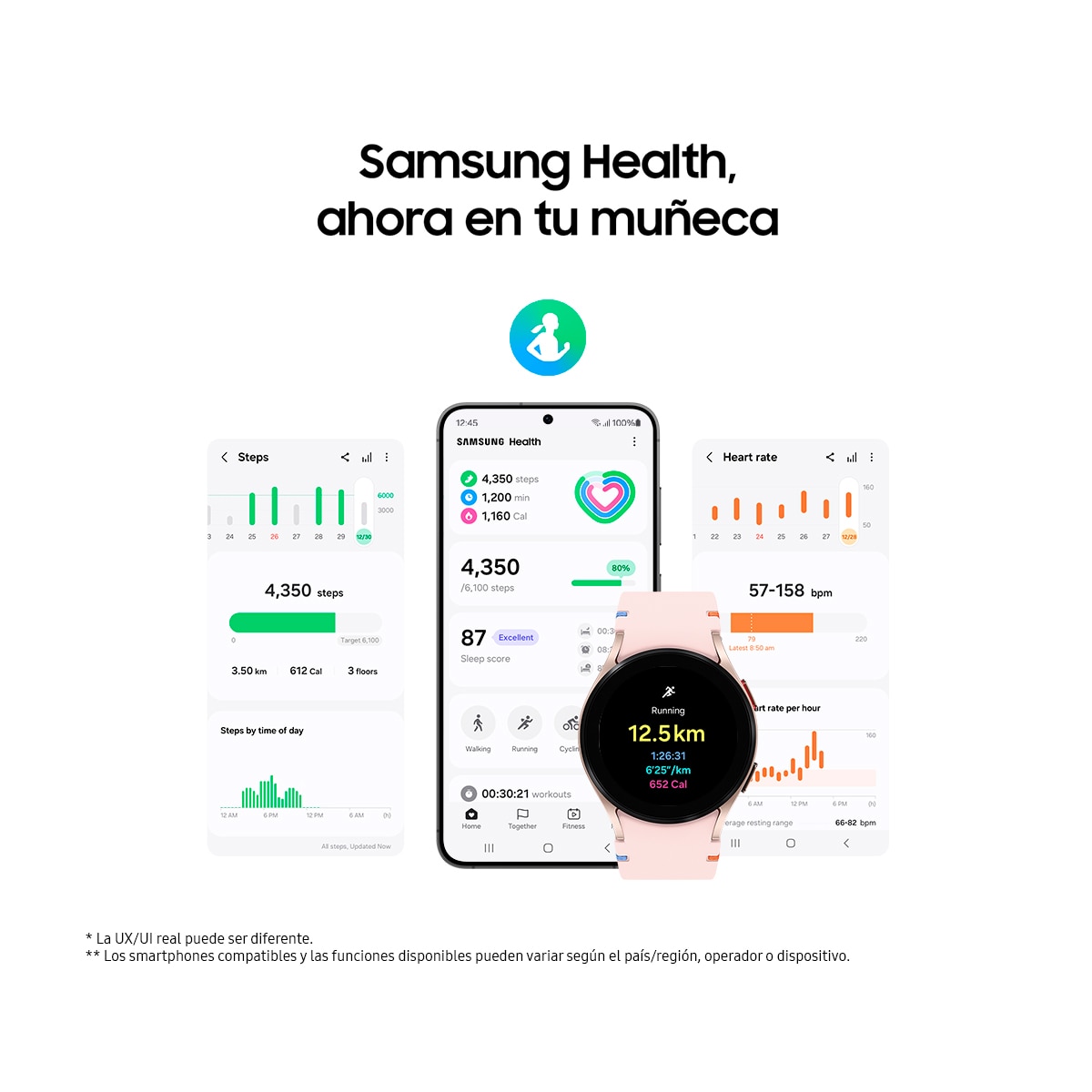 Samsung Galaxy Watch FE Plata Bluetooth Smartwatch Plata Plata-7