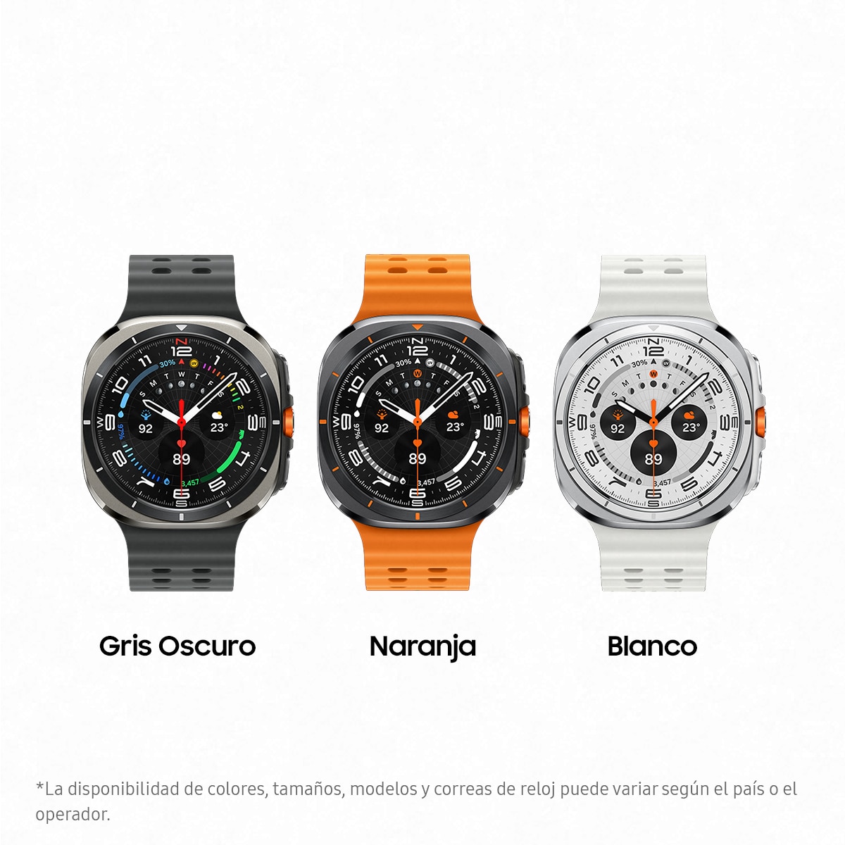 Samsung Galaxy Watch Ultra con caja Gris titanio y correa naranja LTE Smartwatch Gris titanium-2