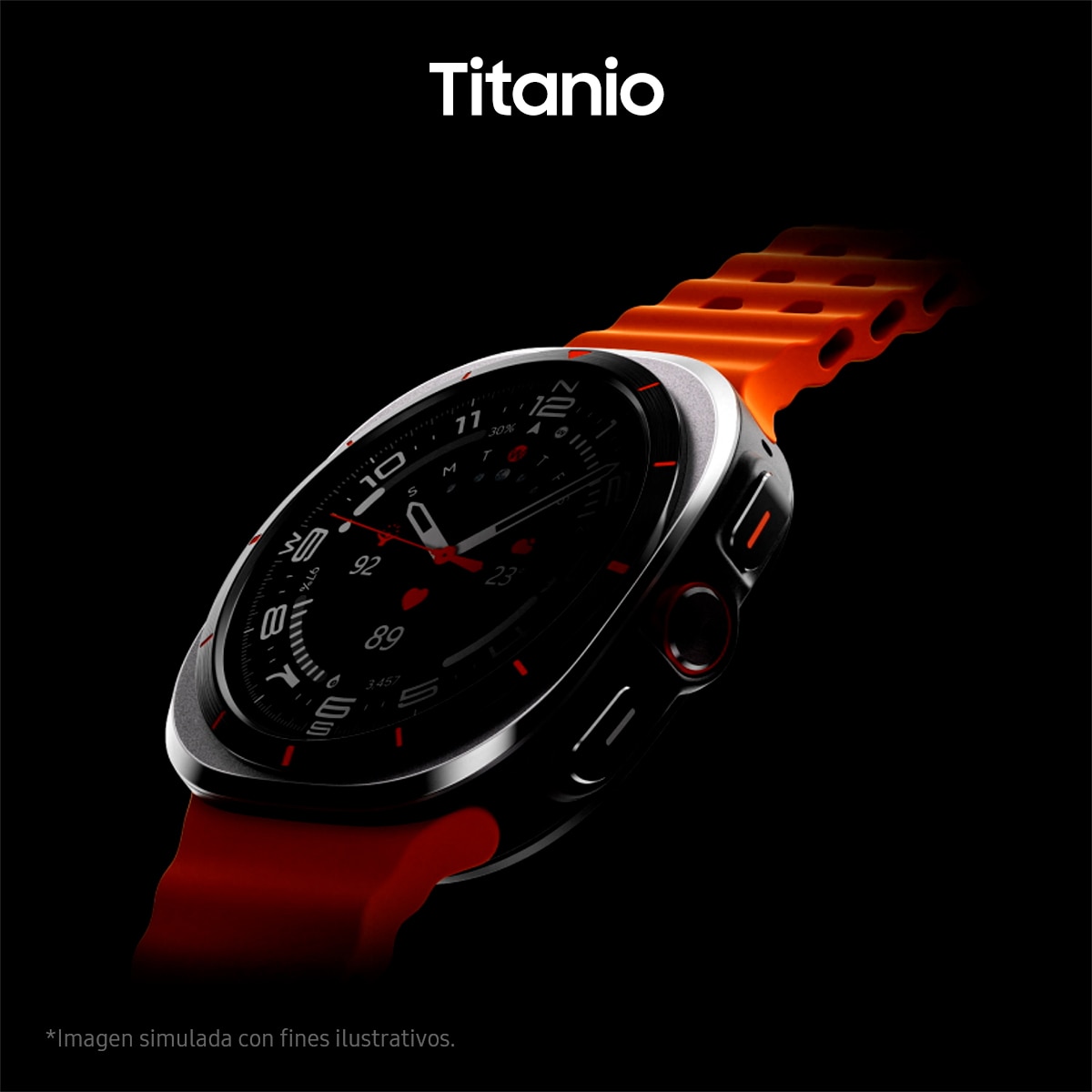 Samsung Galaxy Watch Ultra con caja Titanio y correa gris oscuro LTE Smartwatch Titanio-3