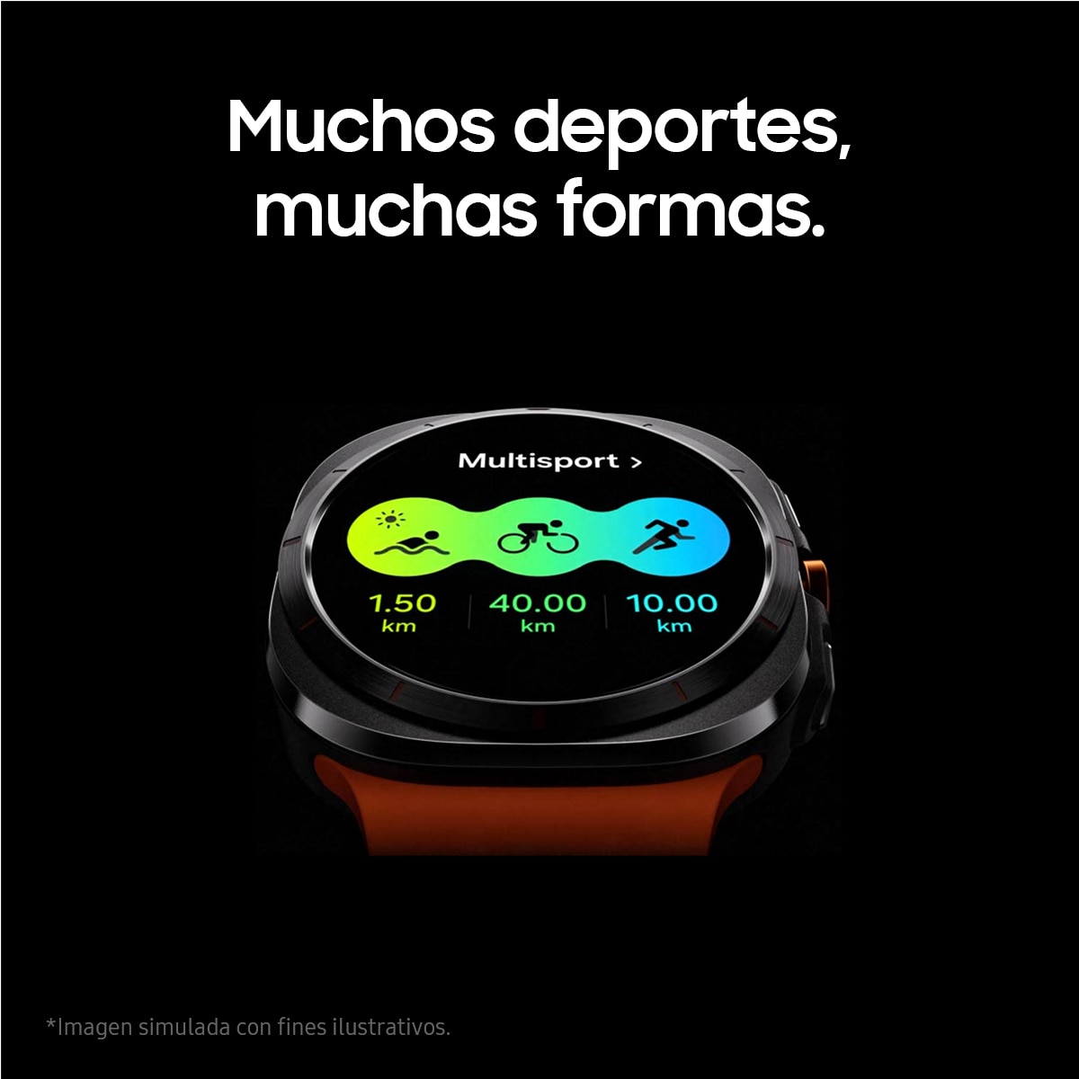 Samsung Galaxy Watch Ultra con caja Titanio y correa gris oscuro LTE Smartwatch Titanio-10