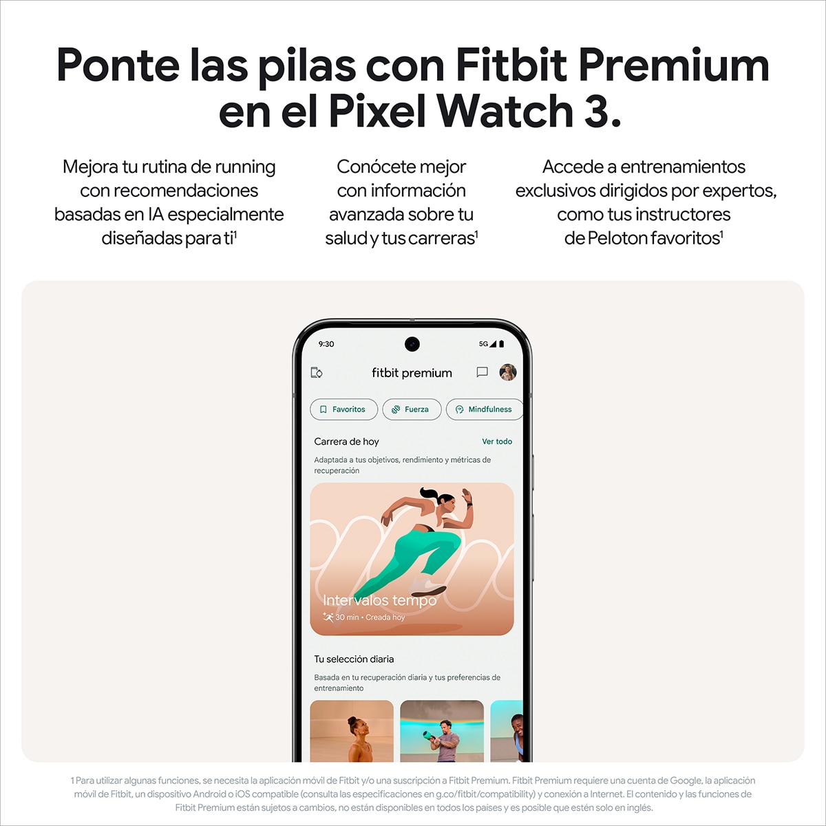 Google Pixel Watch 3 41mm, Caja de aluminio color negro mate y correa deportiva color obsidiana, Wi-Fi Smartwatch Negro-11