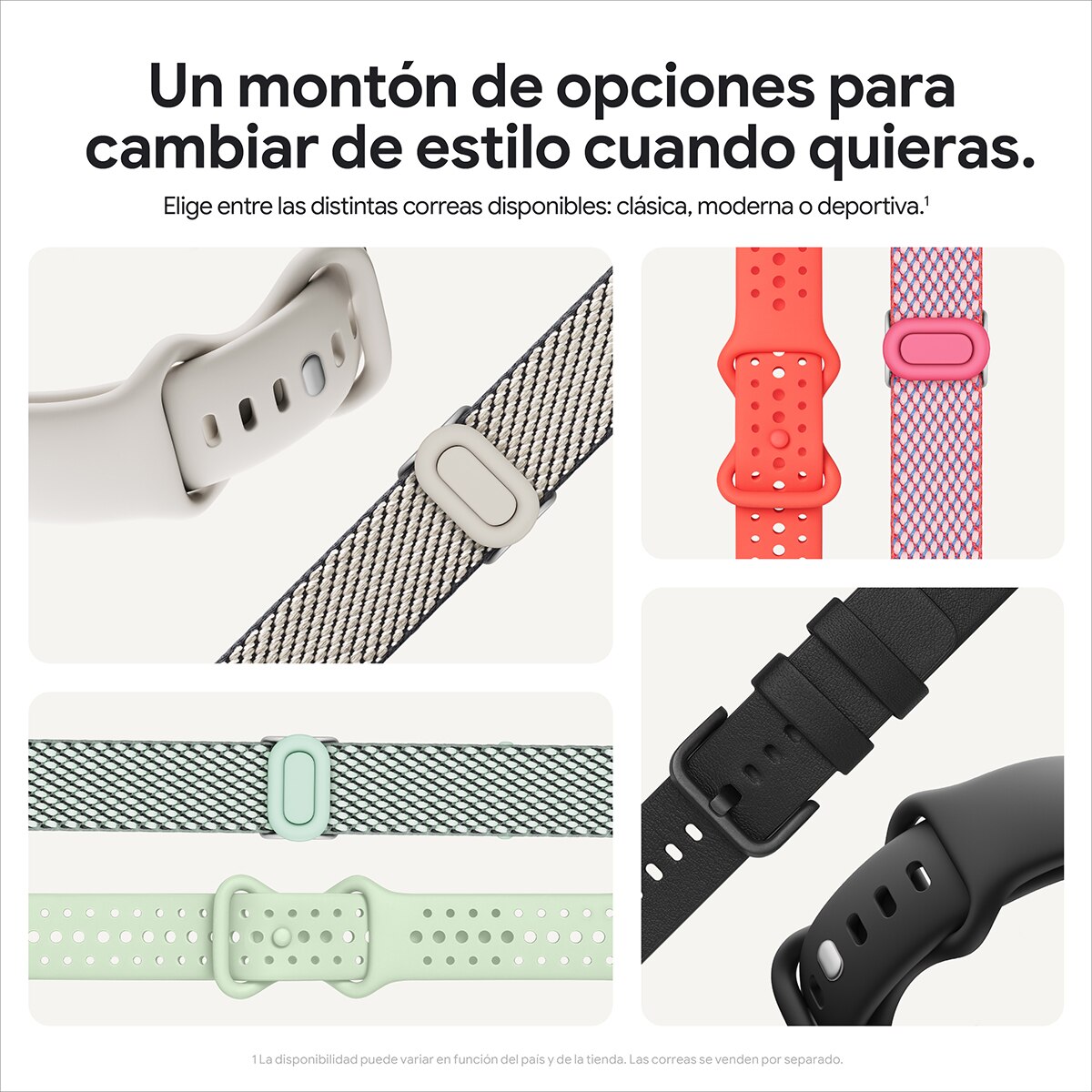Google Pixel Watch 3 41mm, Caja de aluminio color negro mate y correa deportiva color obsidiana, Wi-Fi Smartwatch Negro-13