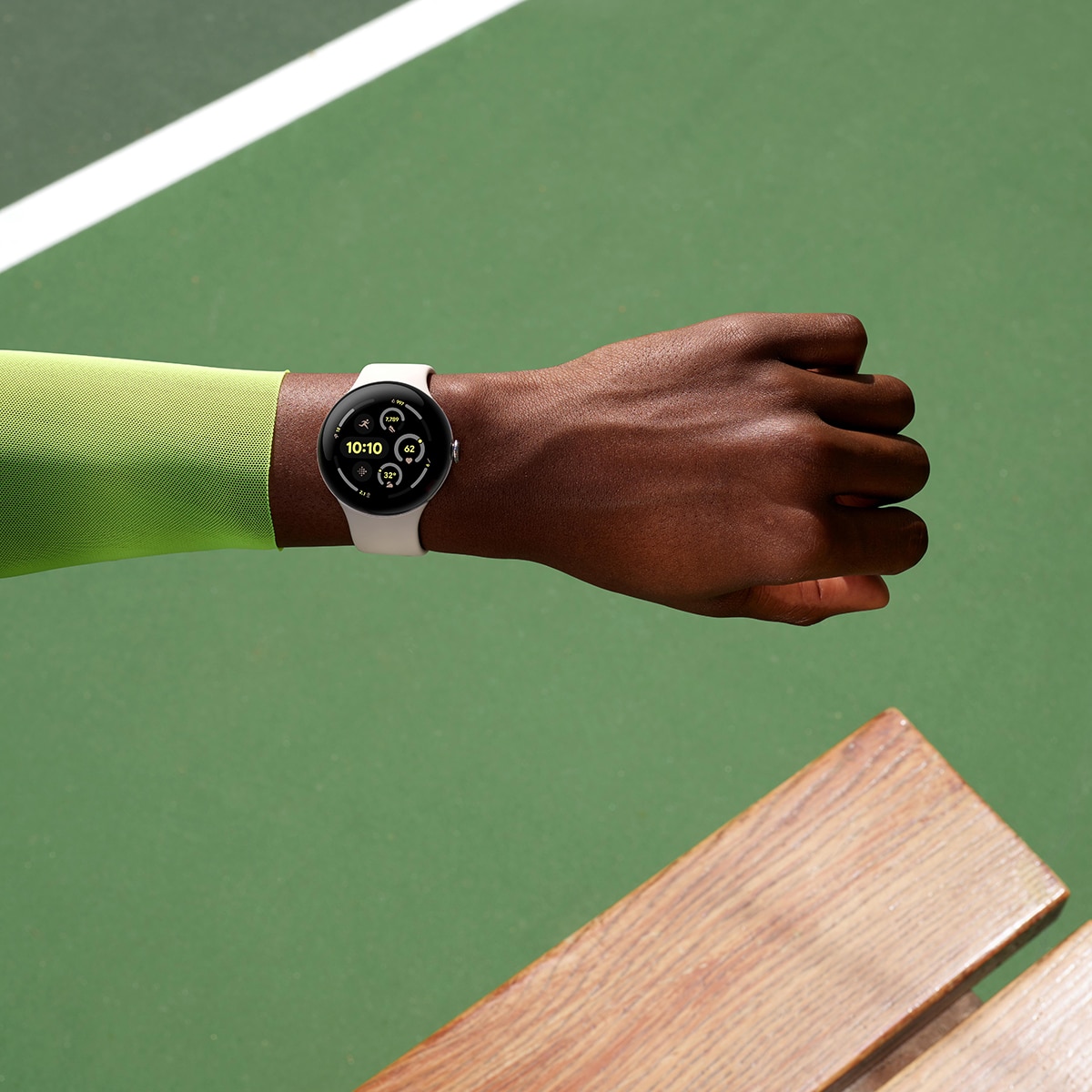 Google Pixel Watch 3 41mm, Caja de aluminio color negro mate y correa deportiva color obsidiana, Wi-Fi Smartwatch Negro-18