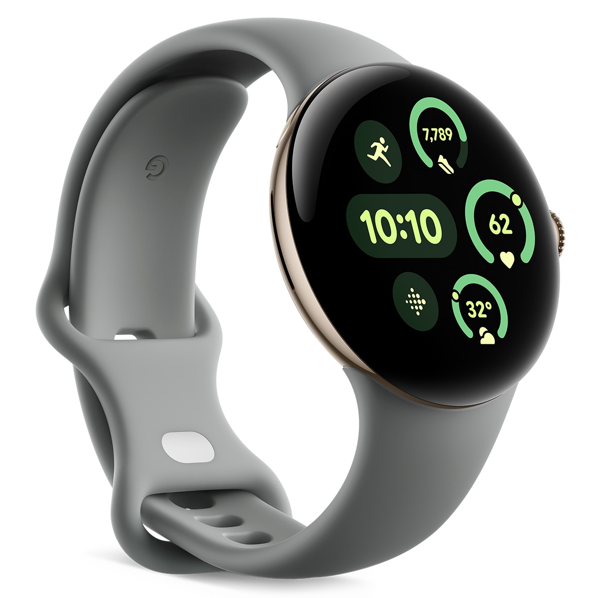 Imagen 0 de Google Pixel Watch 3 41mm, Caja de aluminio color oro champán y correa color deportiva verde liquen, Wi-Fi Smartwatch