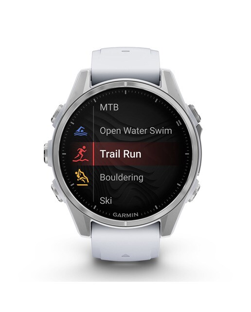 Garmin Fenix 8 43 mm Acero Blanco con correa de Silicona Blanca Blanco-3