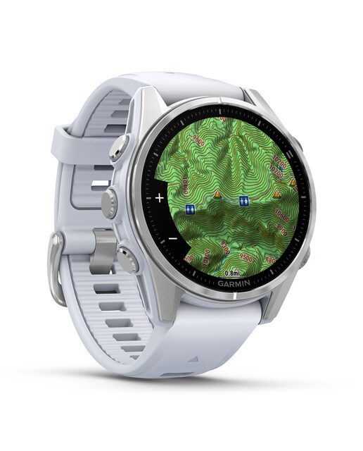 Garmin Fenix 8 43 mm Acero Blanco con correa de Silicona Blanca Blanco-5