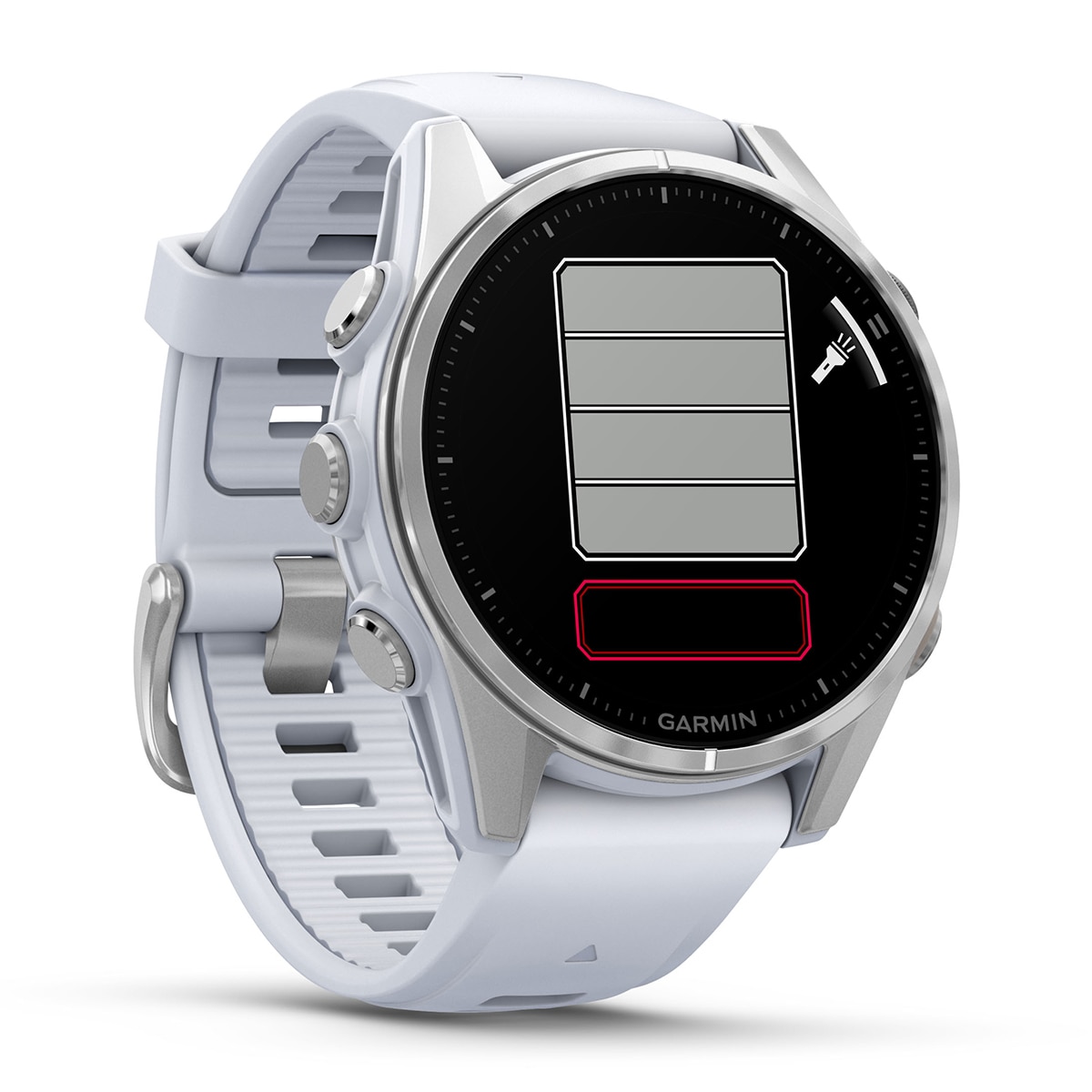 Garmin Fenix 8 43 mm Acero Blanco con correa de Silicona Blanca Blanco-7