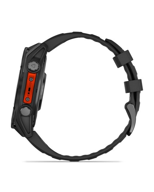 Garmin Fenix 8 47 mm Acero Negro con correa de Silicona Negra Negro-9