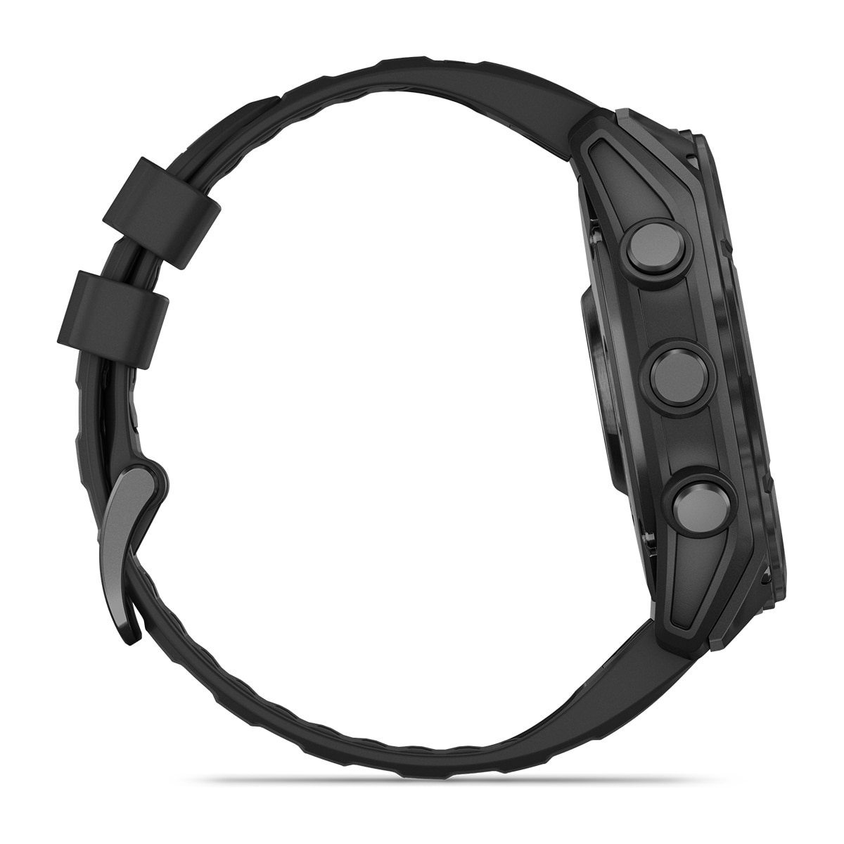 SmartWatch Garmin Fenix 8 com Bracelete de Silicone 51mm - Aço Preto / Preto Preto-8