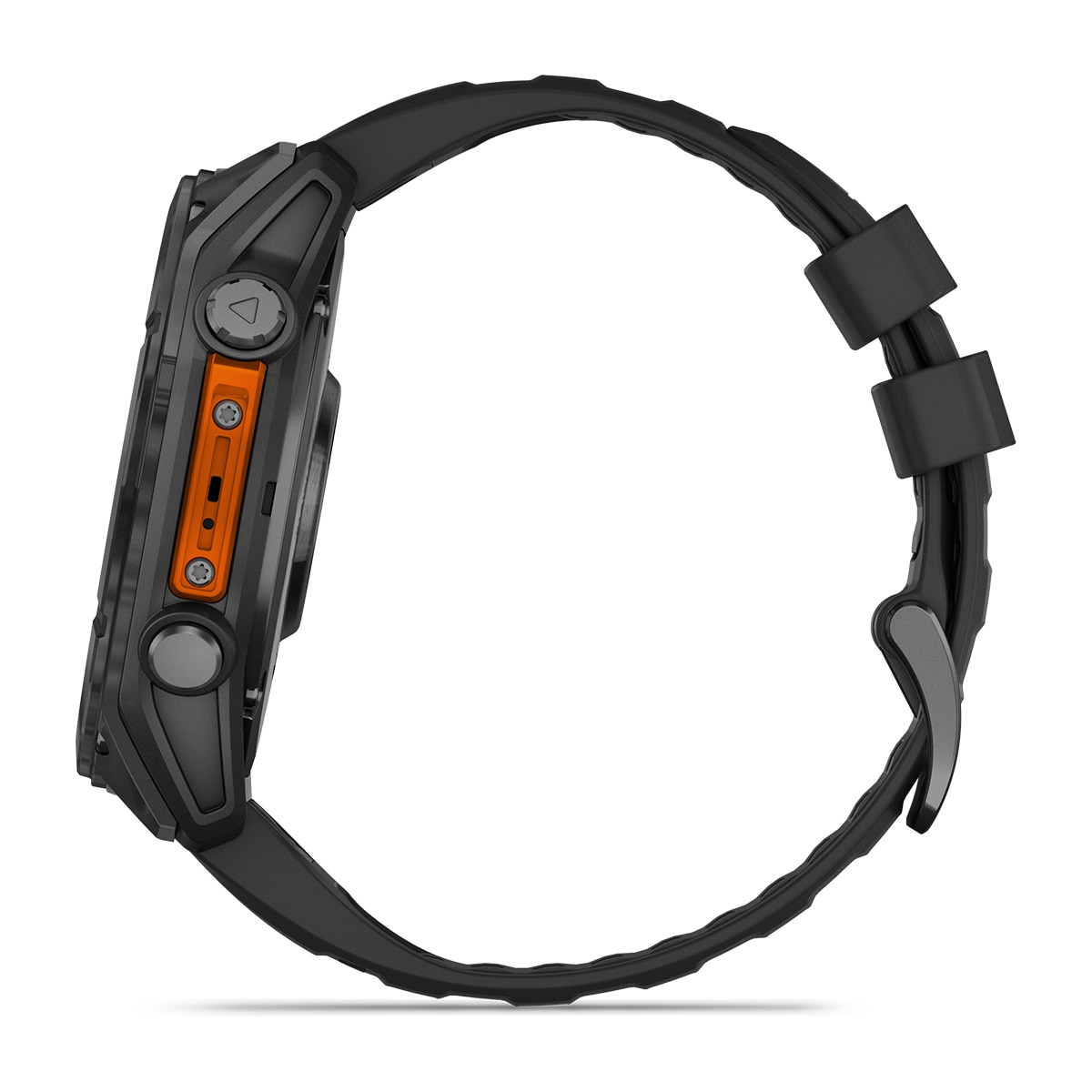 SmartWatch Garmin Fenix 8 com Bracelete de Silicone 51mm - Aço Preto / Preto Preto-9