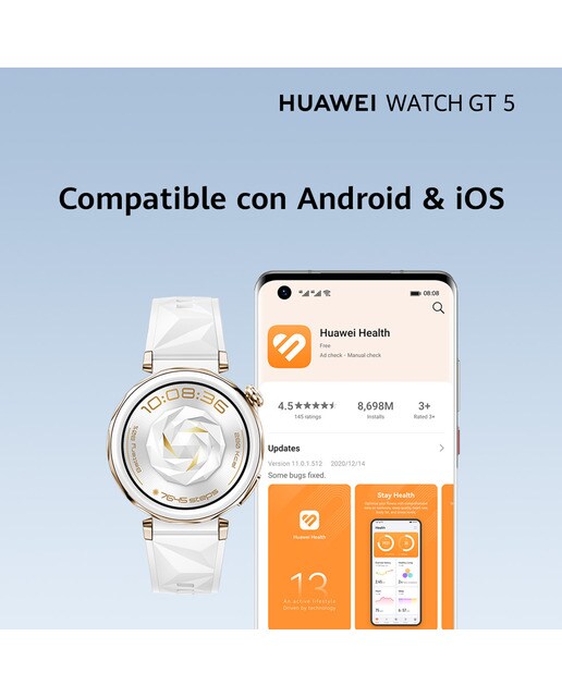 Huawei Watch GT 5 41mm Acero / Azul Smartwatch Acero-13