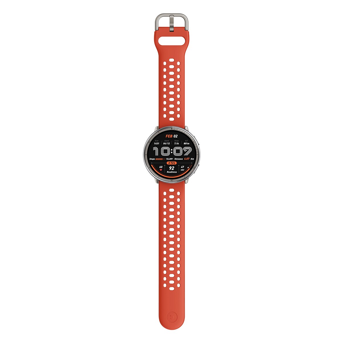 Amazfit Active 2 con correa deportiva de silicona roja Smartwatch con Modo Carrera Hyrox Rojo-5