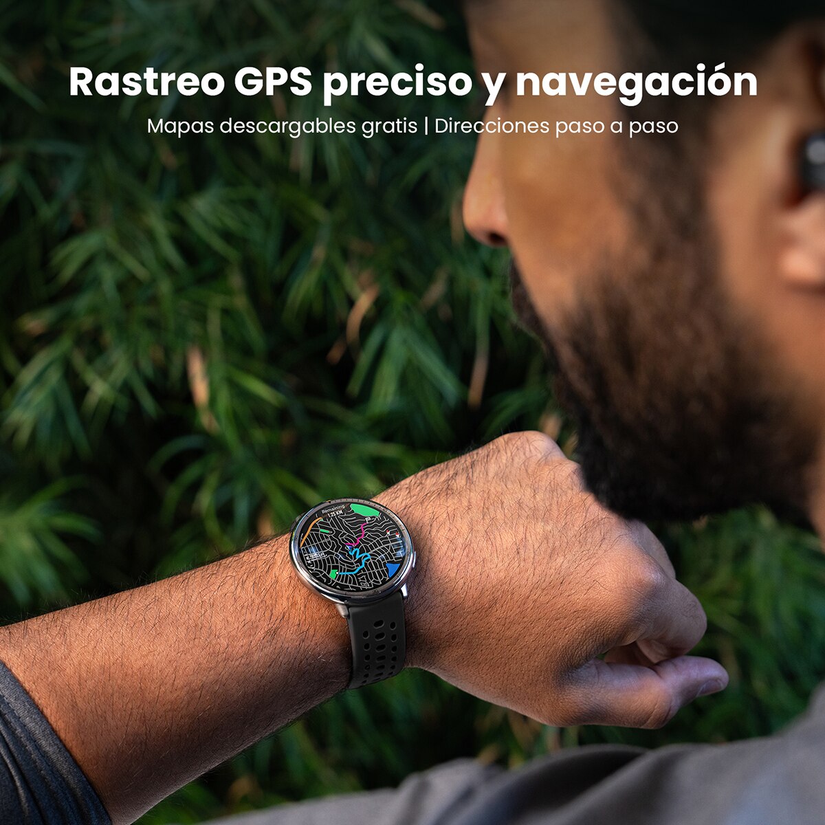 Amazfit Active 2 con correa deportiva de silicona roja Smartwatch con Modo Carrera Hyrox Rojo-11