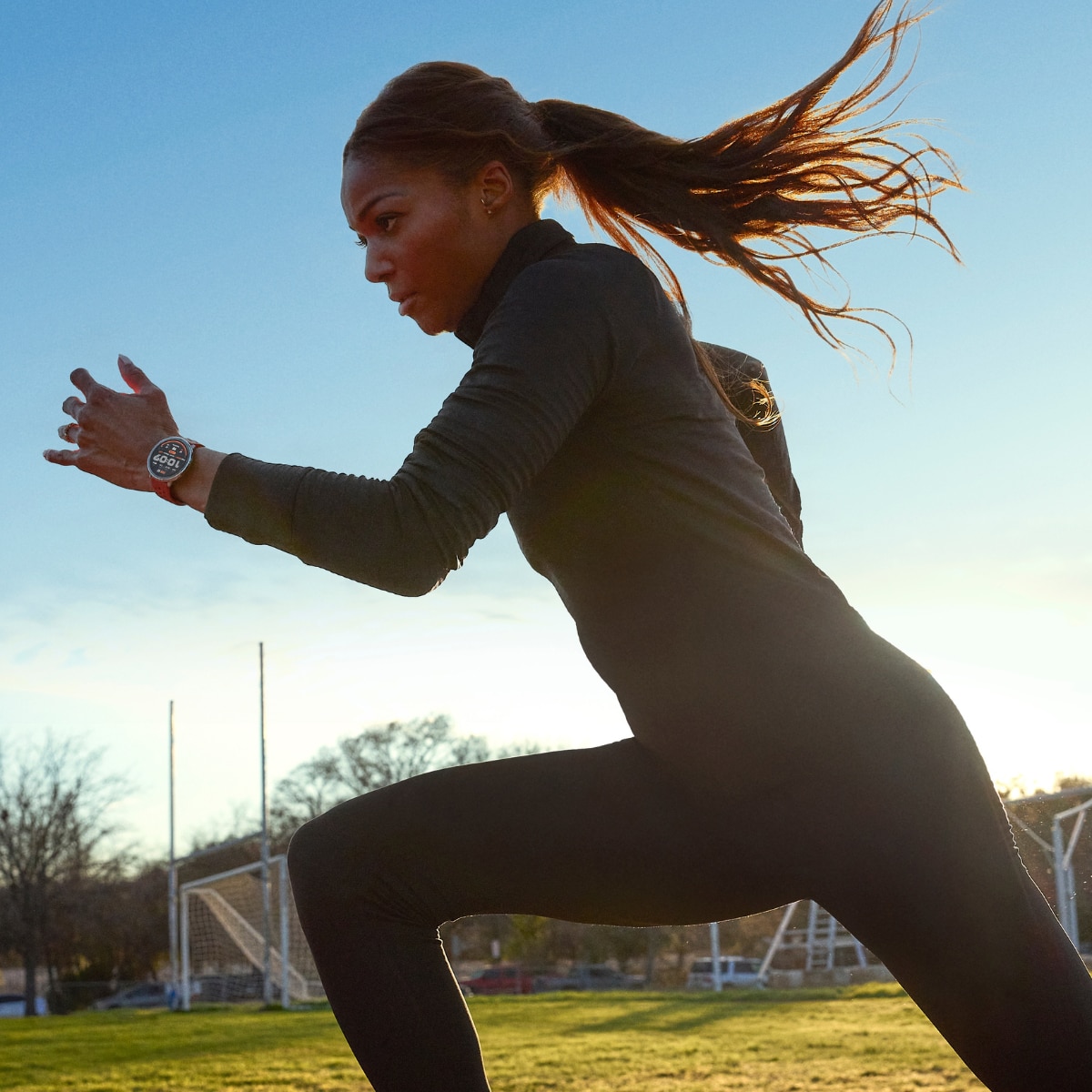 Amazfit Active 2 con correa deportiva de silicona negra Smartwatch con Modo Carrera Hyrox Negro-20