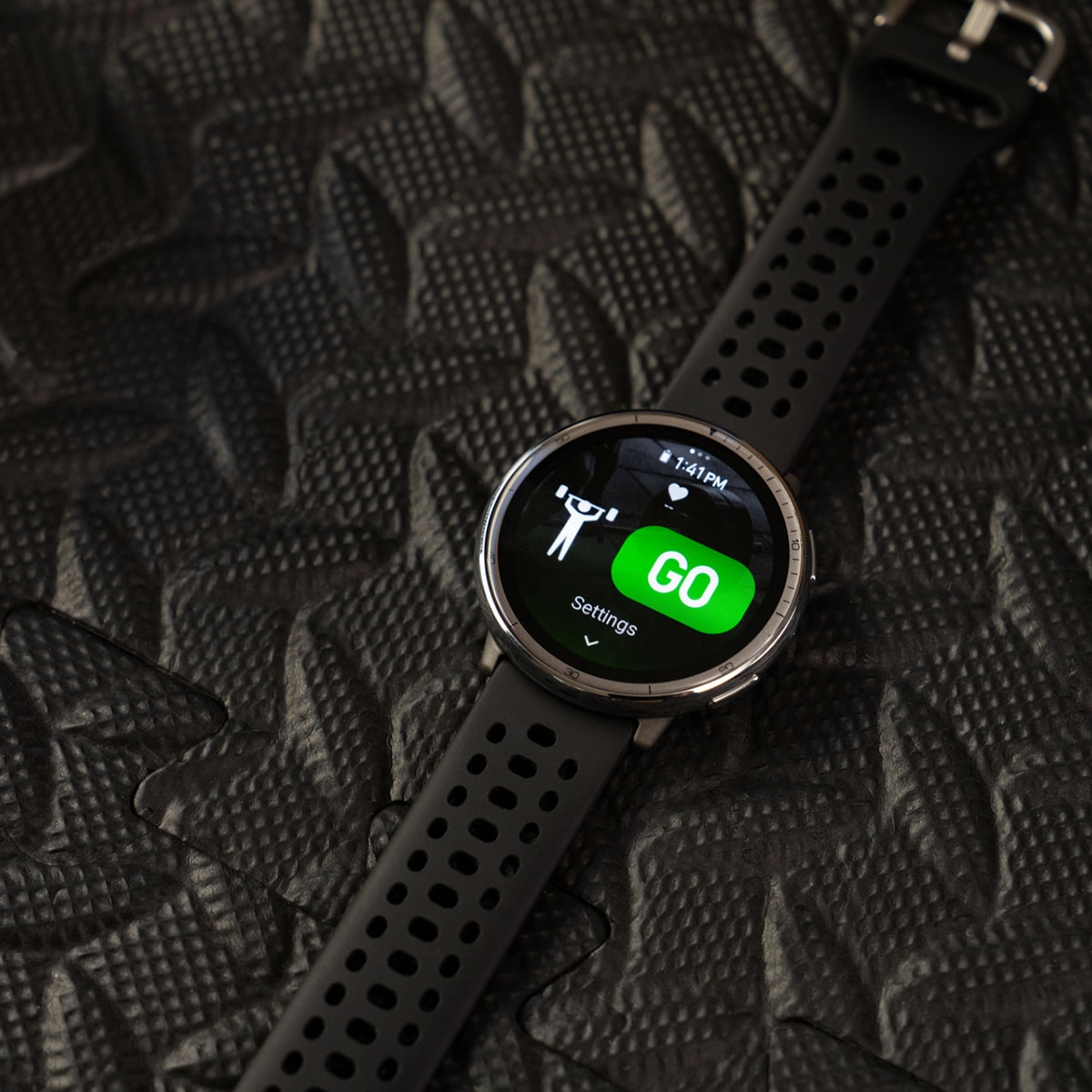 Amazfit Active 2 con correa deportiva de silicona negra Smartwatch con Modo Carrera Hyrox Negro-21