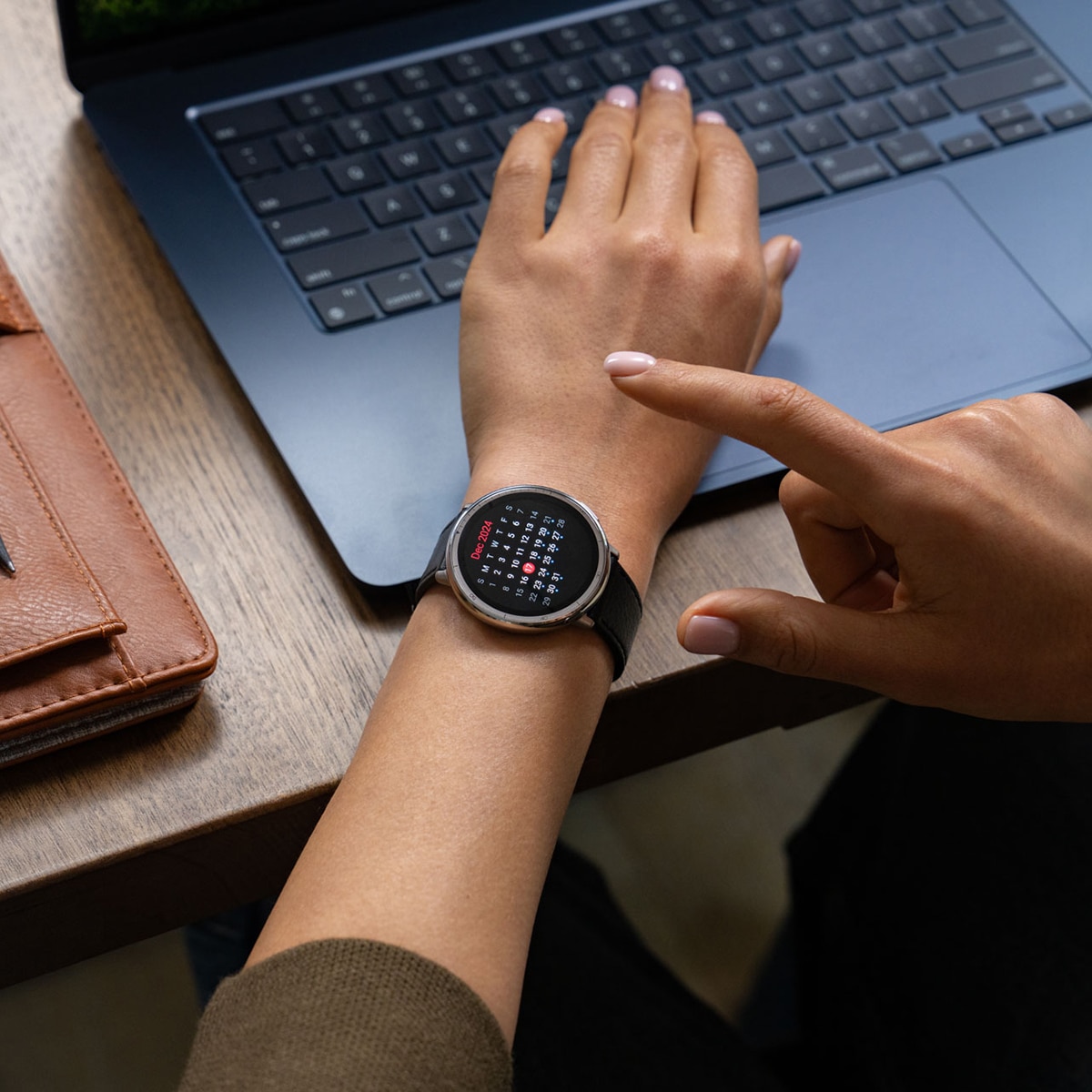 Amazfit Active 2 con correa deportiva de silicona negra Smartwatch con Modo Carrera Hyrox Negro-22