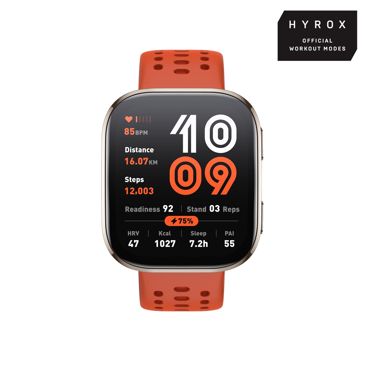 Amazfit Bip 6 Rojo Smartwatch con Modo Carrera Hyrox Rojo-3