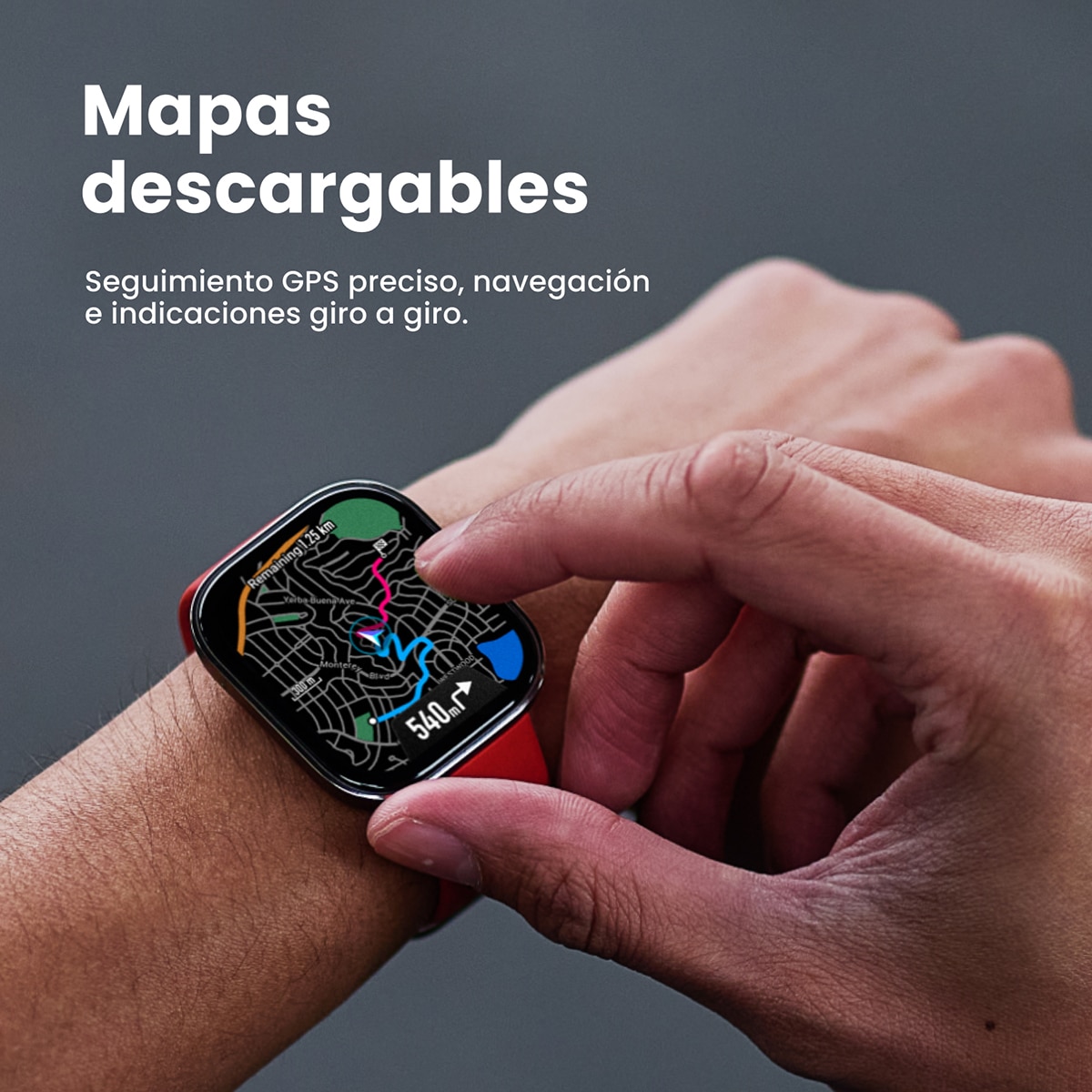 Amazfit Bip 6 Rojo Smartwatch con Modo Carrera Hyrox Rojo-5