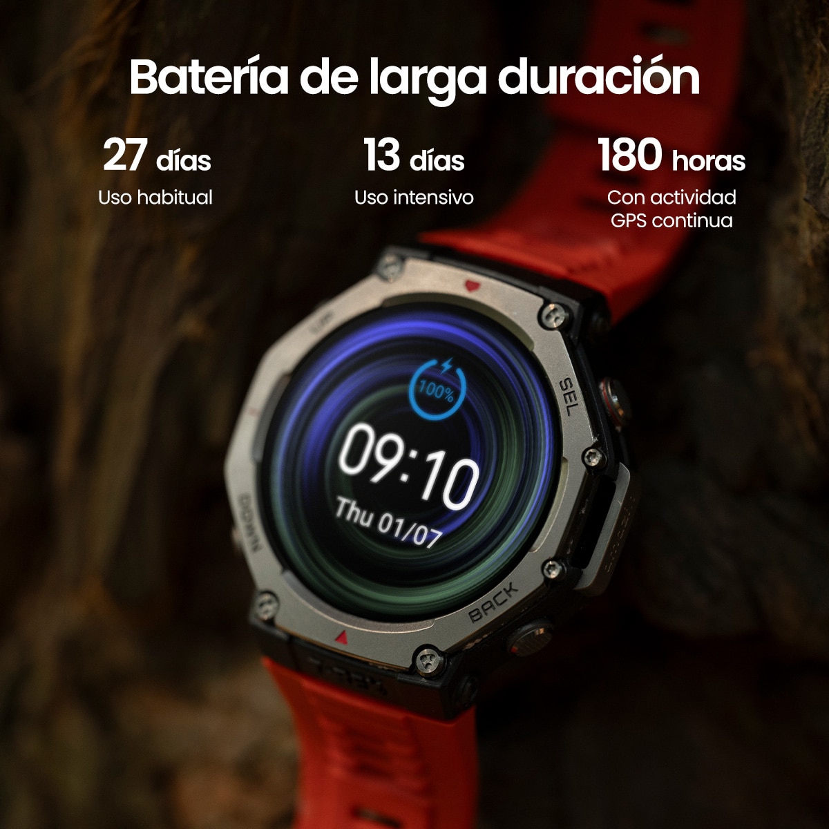 Amazfit T-Rex 3 Lava Smartwatch con modo HYROX Lava-6