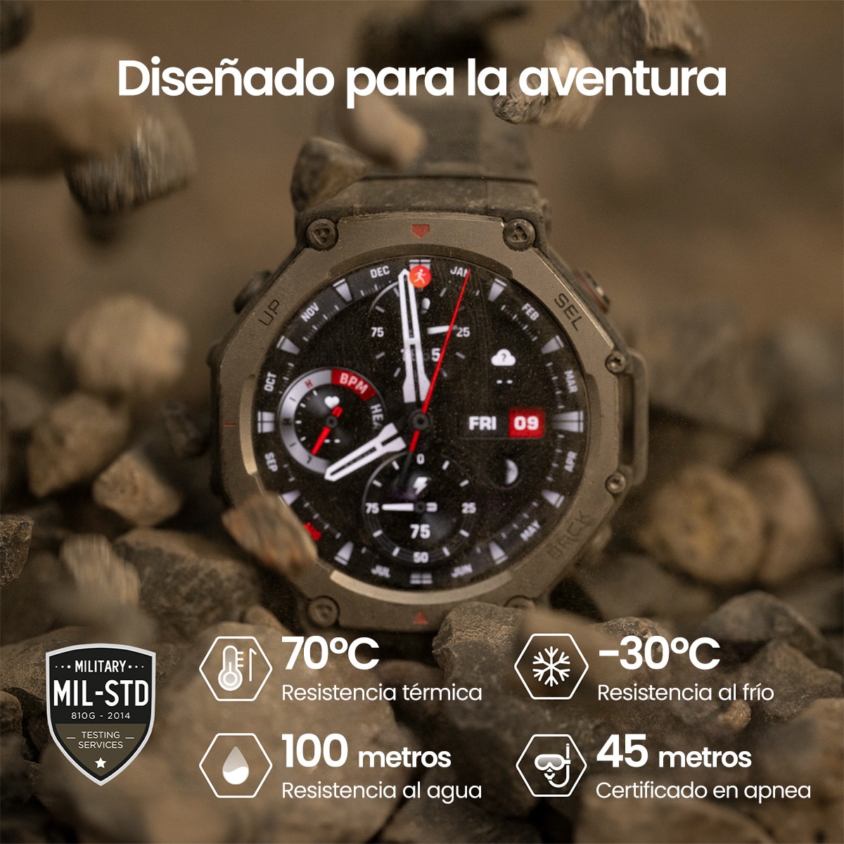 Amazfit T-Rex 3 Lava Smartwatch con modo HYROX Lava-7