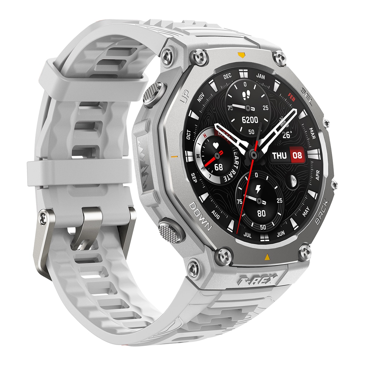 Amazfit T-Rex 3 Haze Gray Smartwatch con Modo Carrera Hyrox Gris claro-1