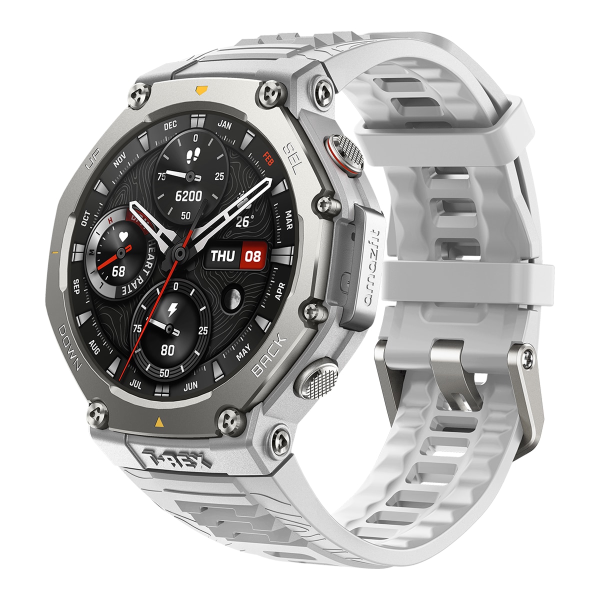 Amazfit T-Rex 3 Haze Gray Smartwatch con Modo Carrera Hyrox Gris claro-3