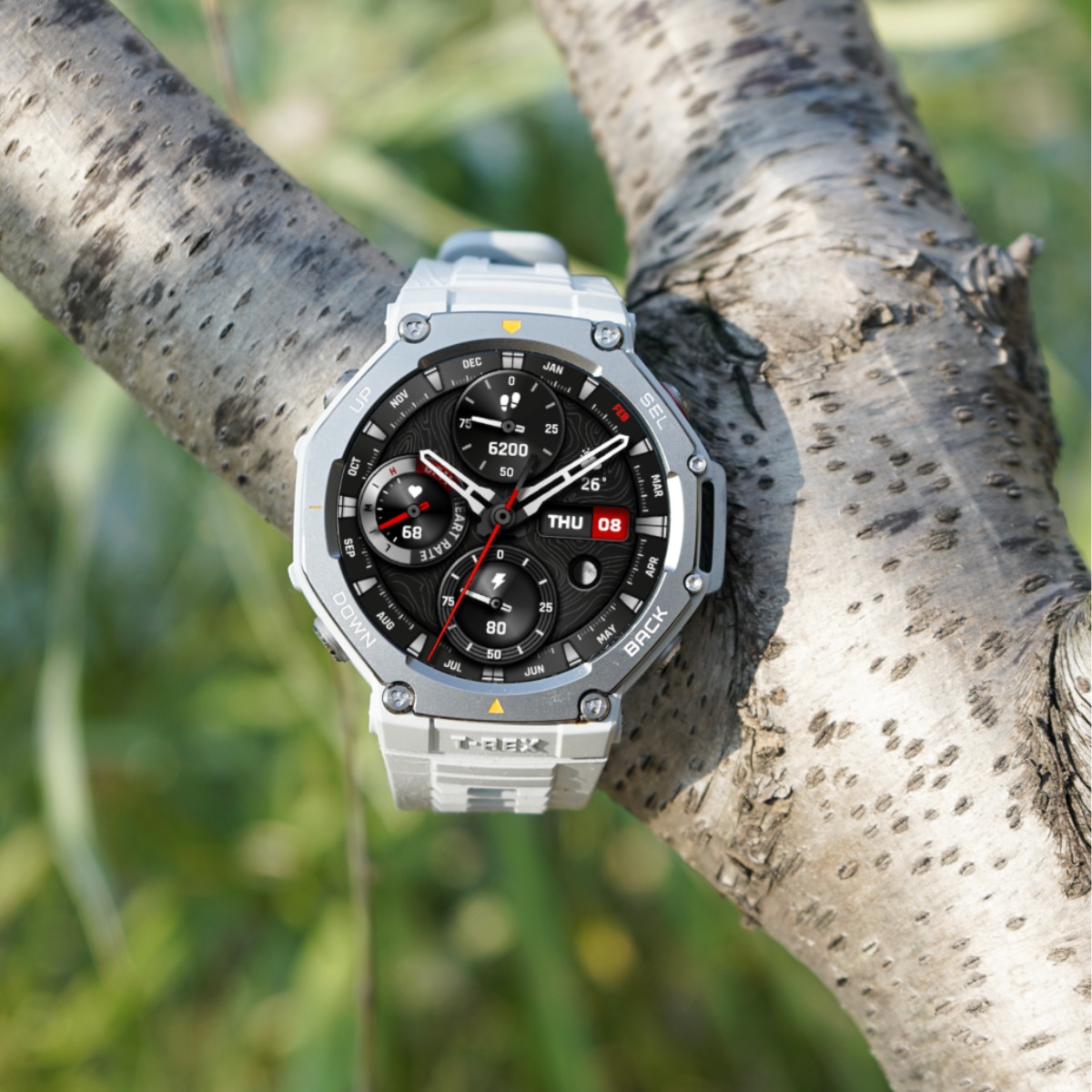 Amazfit T-Rex 3 Haze Gray Smartwatch con Modo Carrera Hyrox Gris claro-8