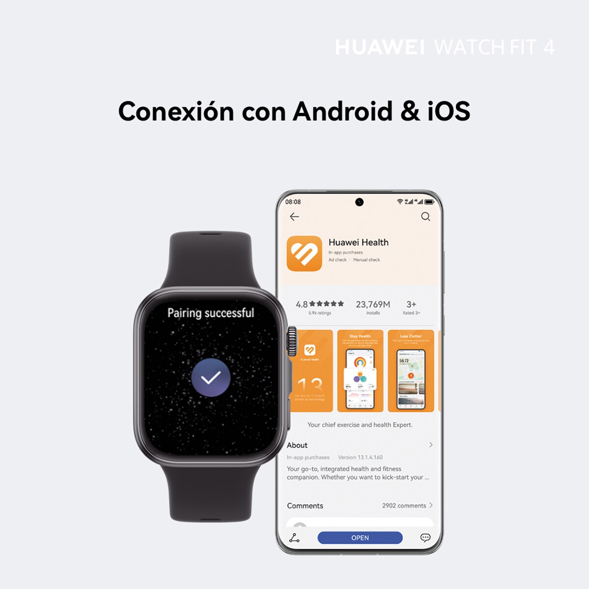 Huawei Watch Fit Negro Smartwatch Auriculares Huawei Watch