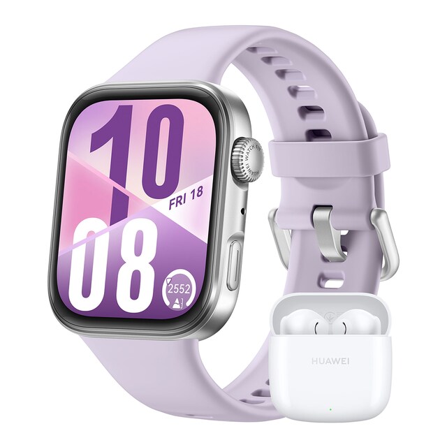 Huawei Watch Fit 4 Morado Smartwatch + Auriculares Huawei Watch FreeBuds SE 2 blancos