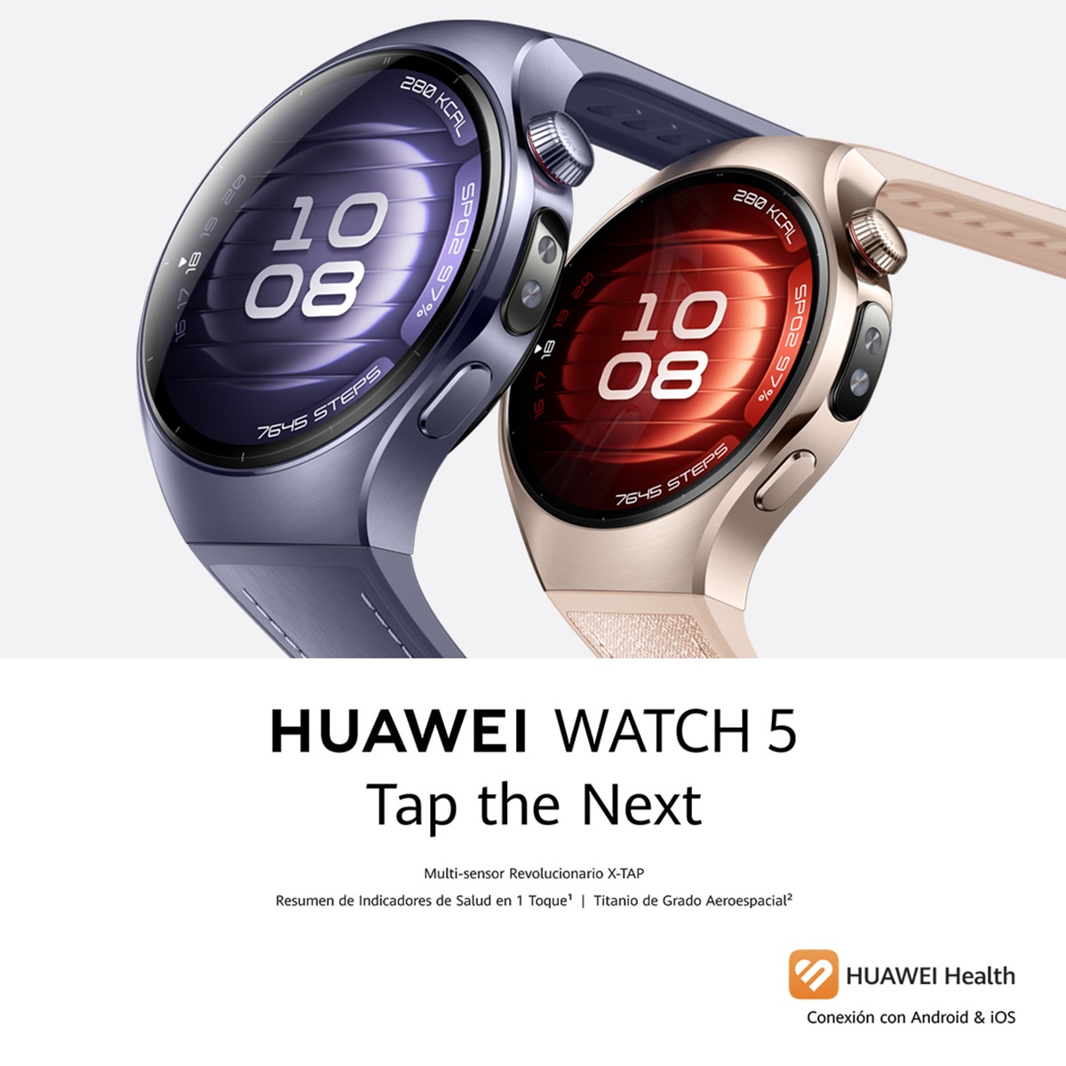 Huawei Watch 5 46 mm Negro Smartwatch + Auriculares Huawei FreeBuds 6i blancos Negro-14