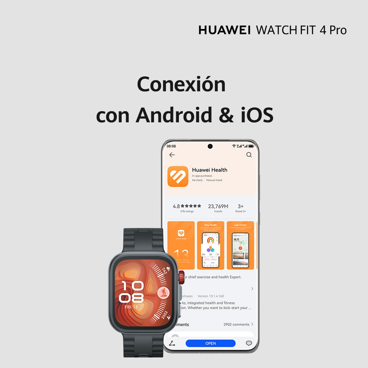 Huawei Watch Fit 4 Pro Negro Smartwatch Negro-11