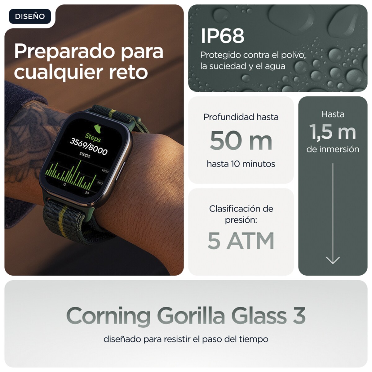 Motorola moto watch fit Smartwatch Verde-6