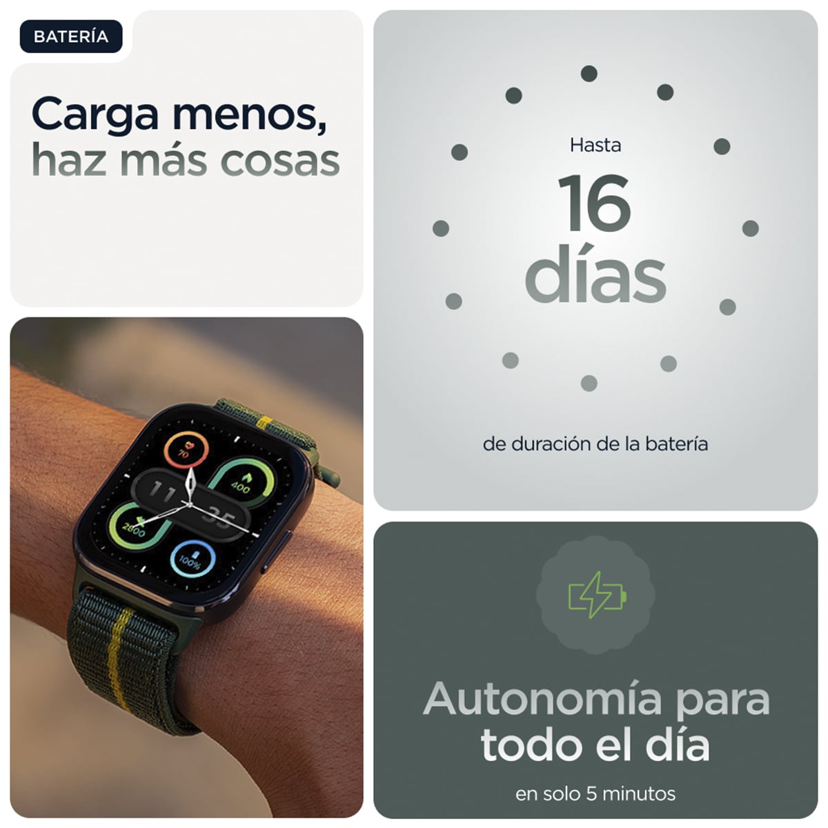 Motorola moto watch fit Smartwatch Verde-7