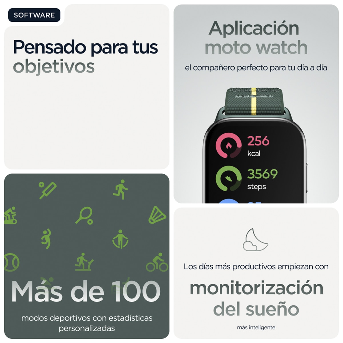 Motorola moto watch fit Smartwatch Verde-8