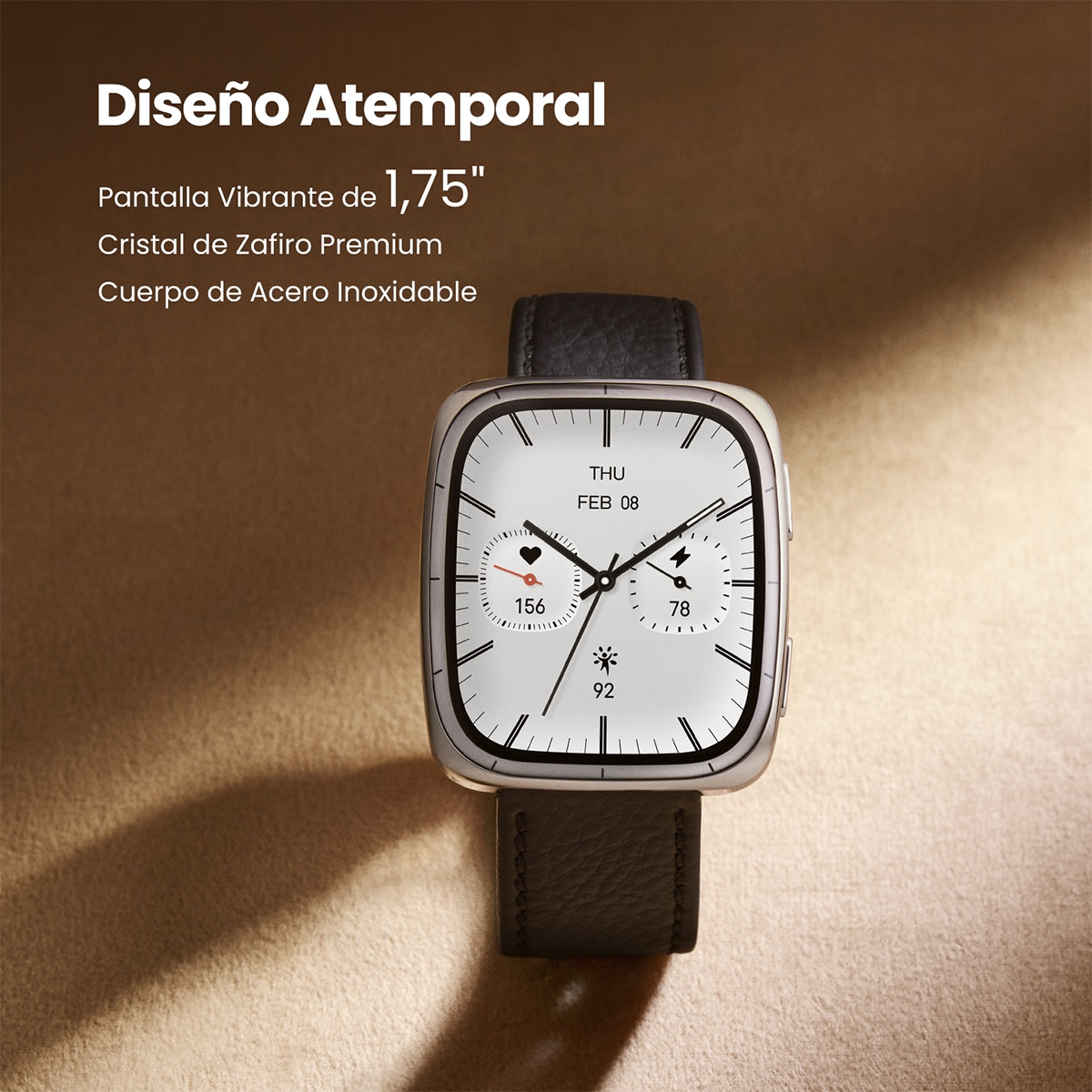 Amazfit Active 2 Square negro Smartwatch con Modo Carrera Hyrox Negro-7
