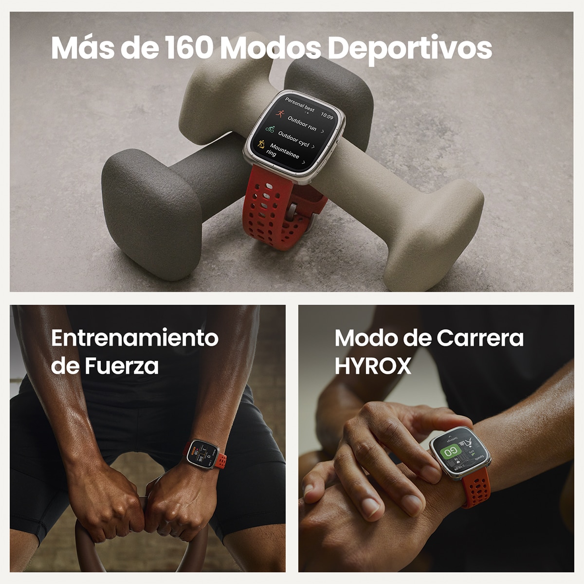 Amazfit Active 2 Square negro Smartwatch con Modo Carrera Hyrox Negro-10