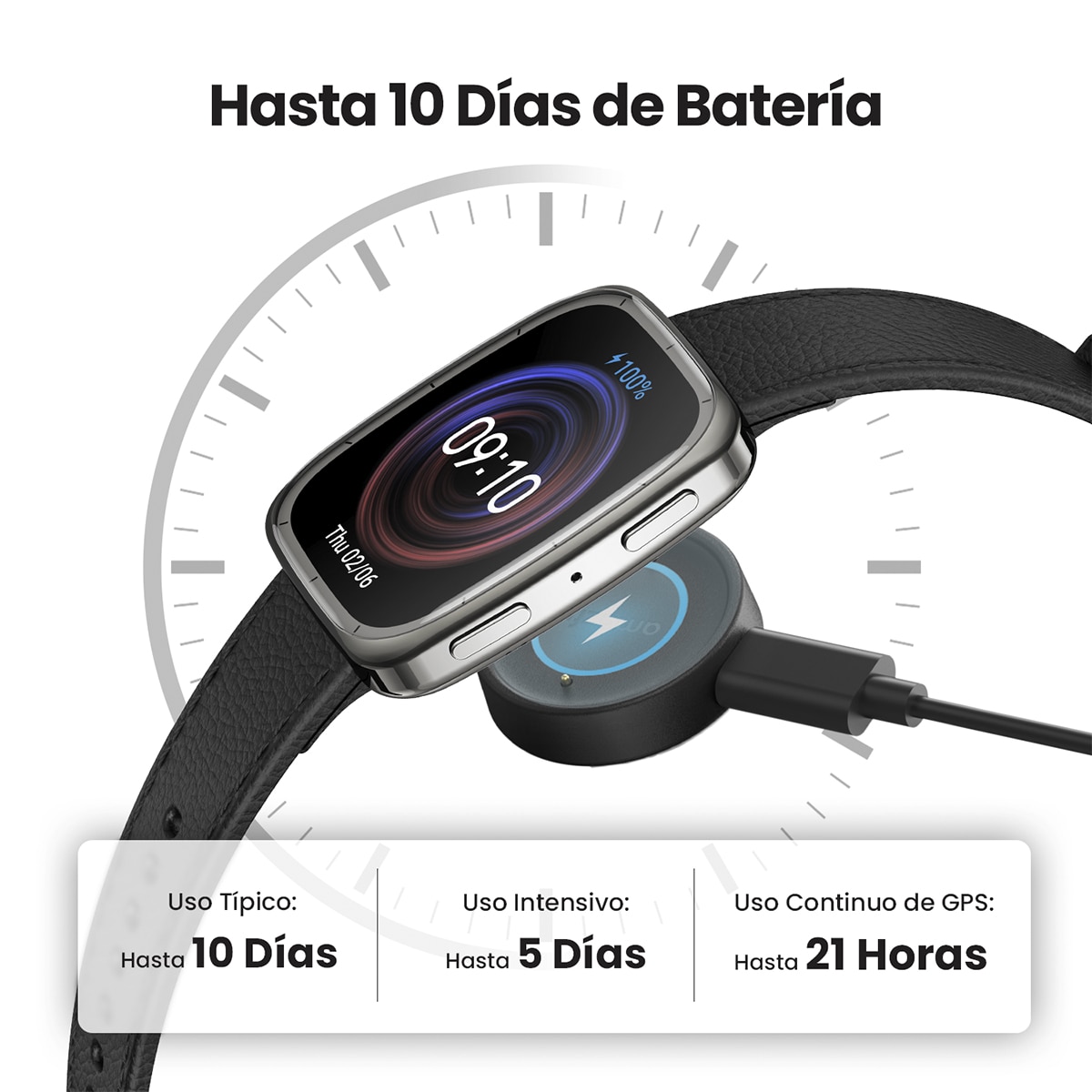 Amazfit Active 2 Square negro Smartwatch con Modo Carrera Hyrox Negro-11