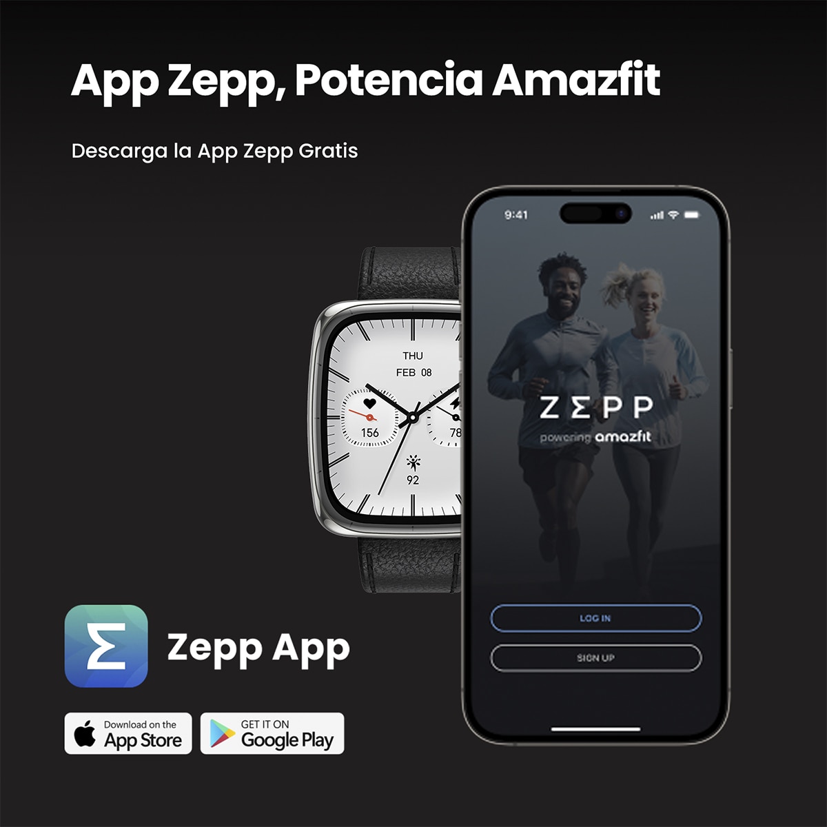 Amazfit Active 2 Square negro Smartwatch con Modo Carrera Hyrox Negro-12