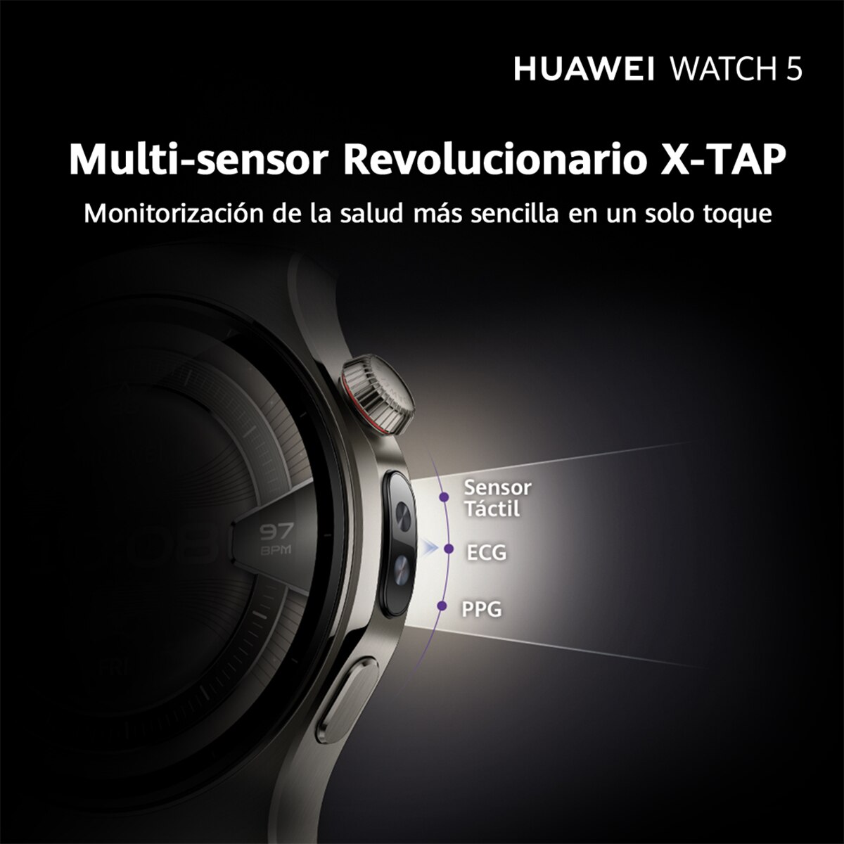 Huawei Watch 5 42mm Smartwatch - Blanco Blanco-9