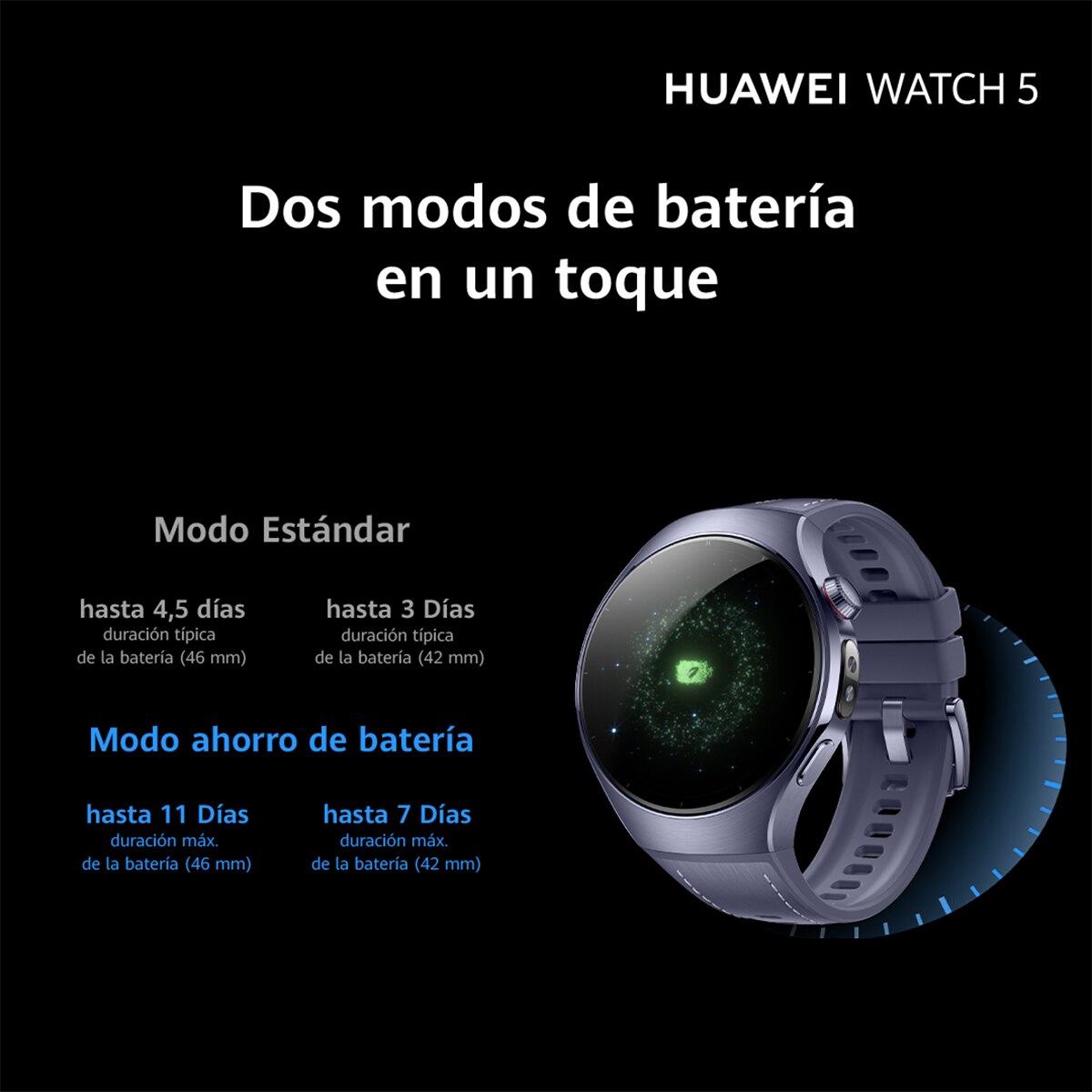 Huawei Watch 5 42mm Smartwatch - Blanco Blanco-12